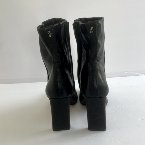 SAM EDELMAN $170 Women’s ANIKA Square Toe Leather Ankle Bootie Shoes Size 9 - Picture 7 of 8